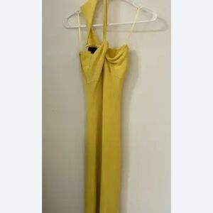 House of Harlow 1960 One Shoulder Yellow Dress